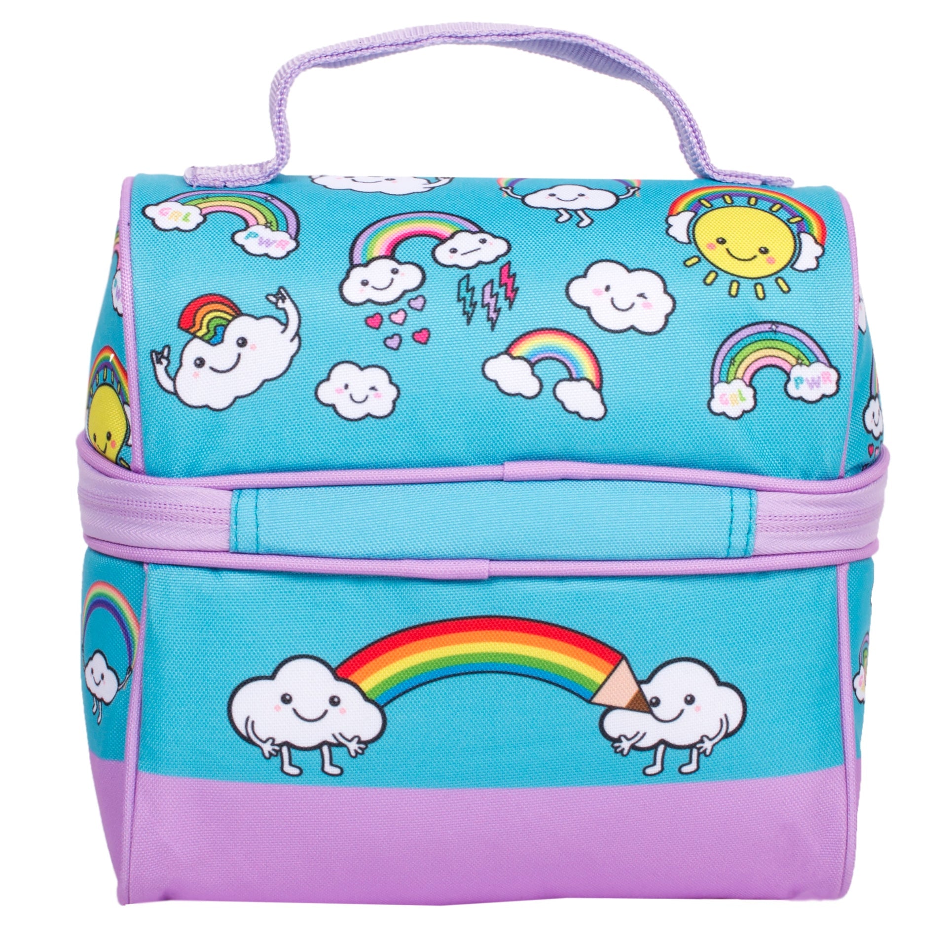 Retro sac repas arc-en-ciel World