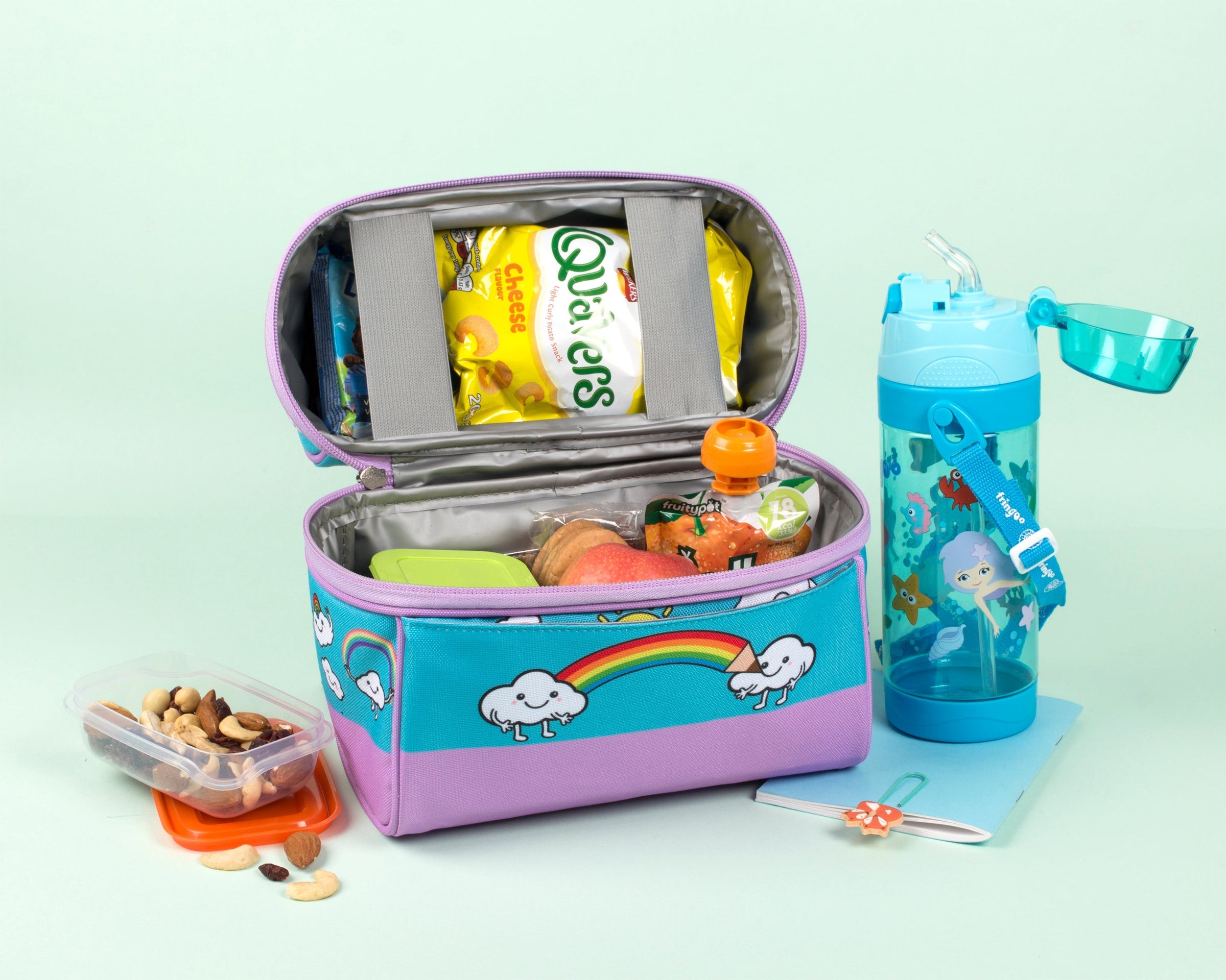 Retro sac repas arc-en-ciel World