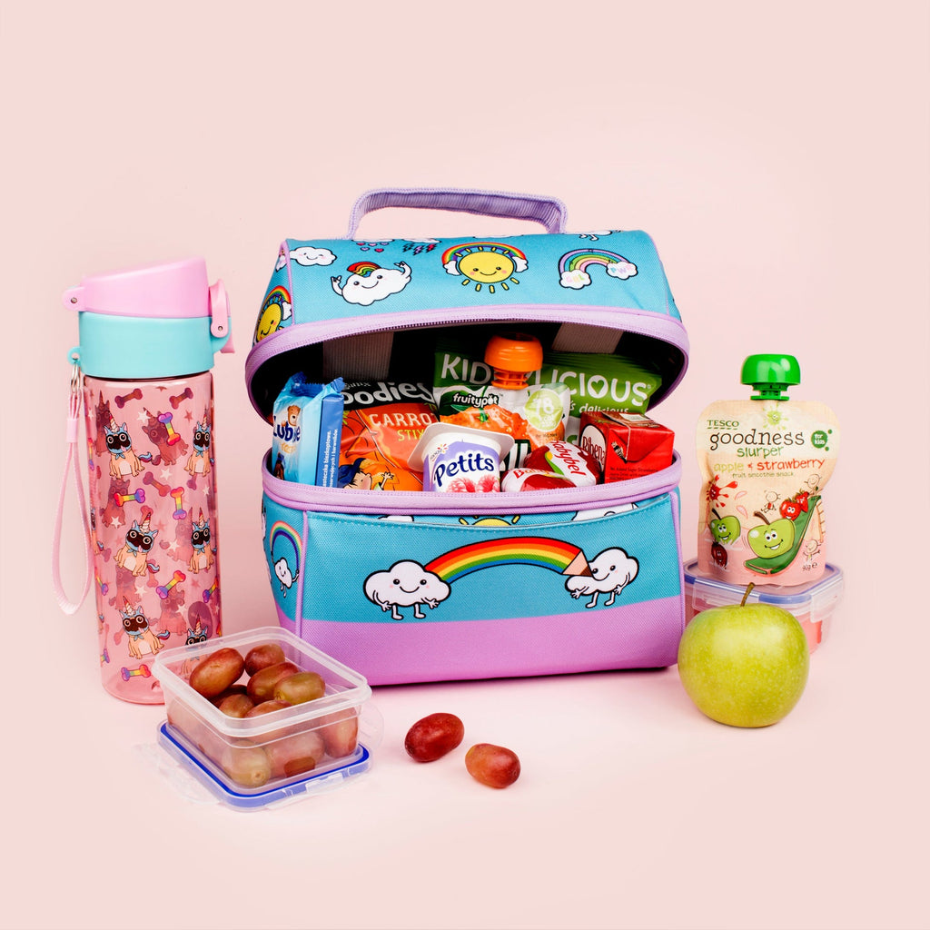 Retro sac repas arc-en-ciel World