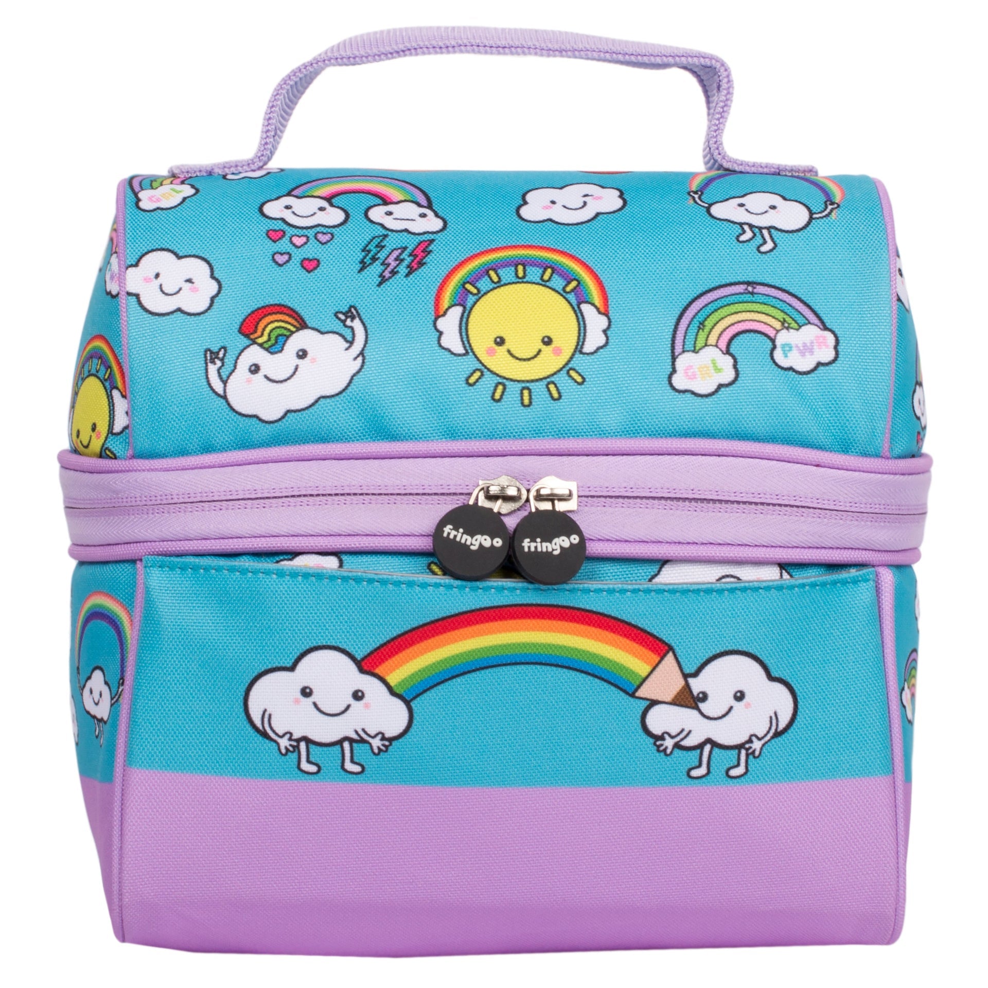 Retro sac repas arc-en-ciel World
