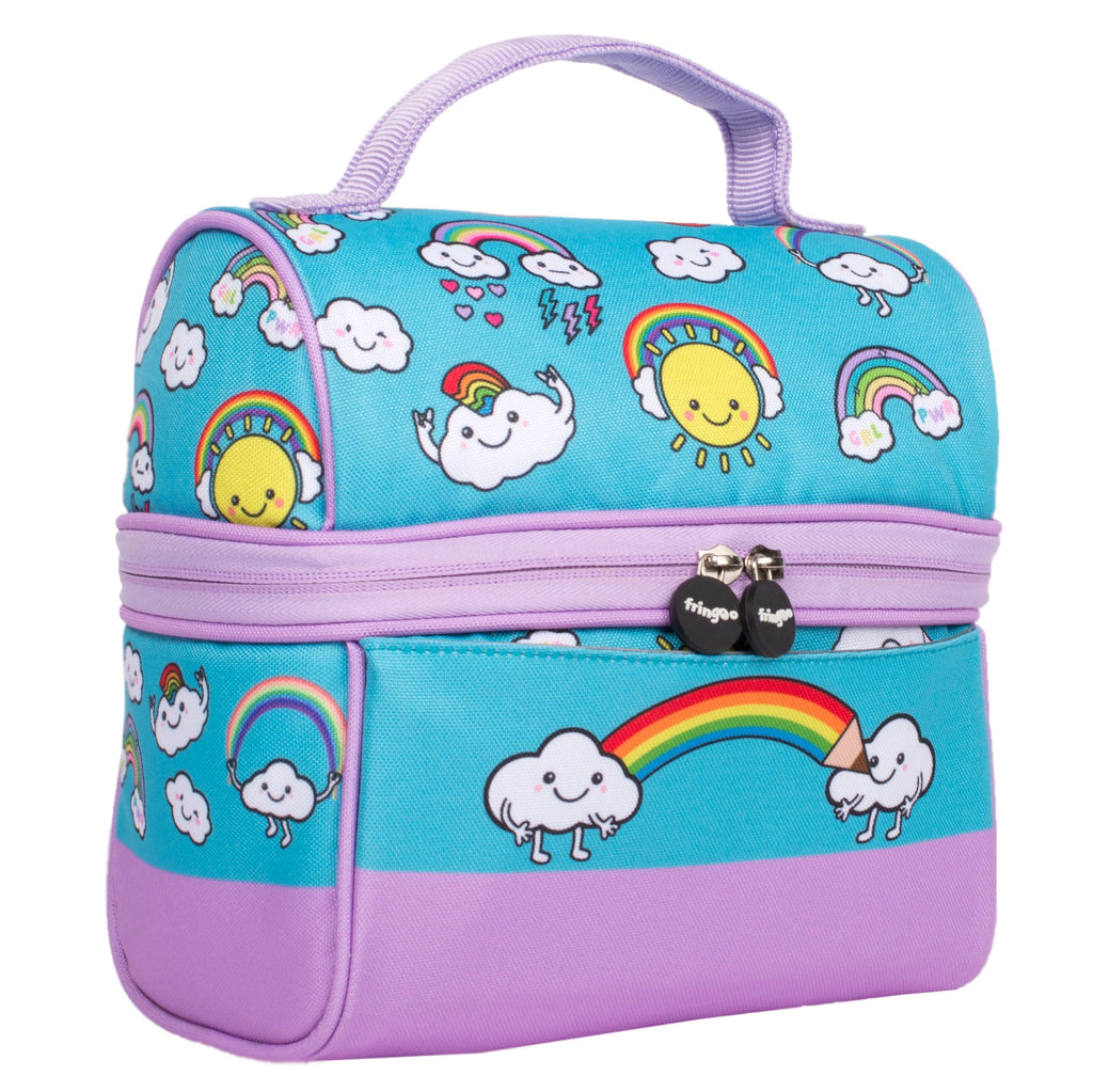 Retro sac repas arc-en-ciel World