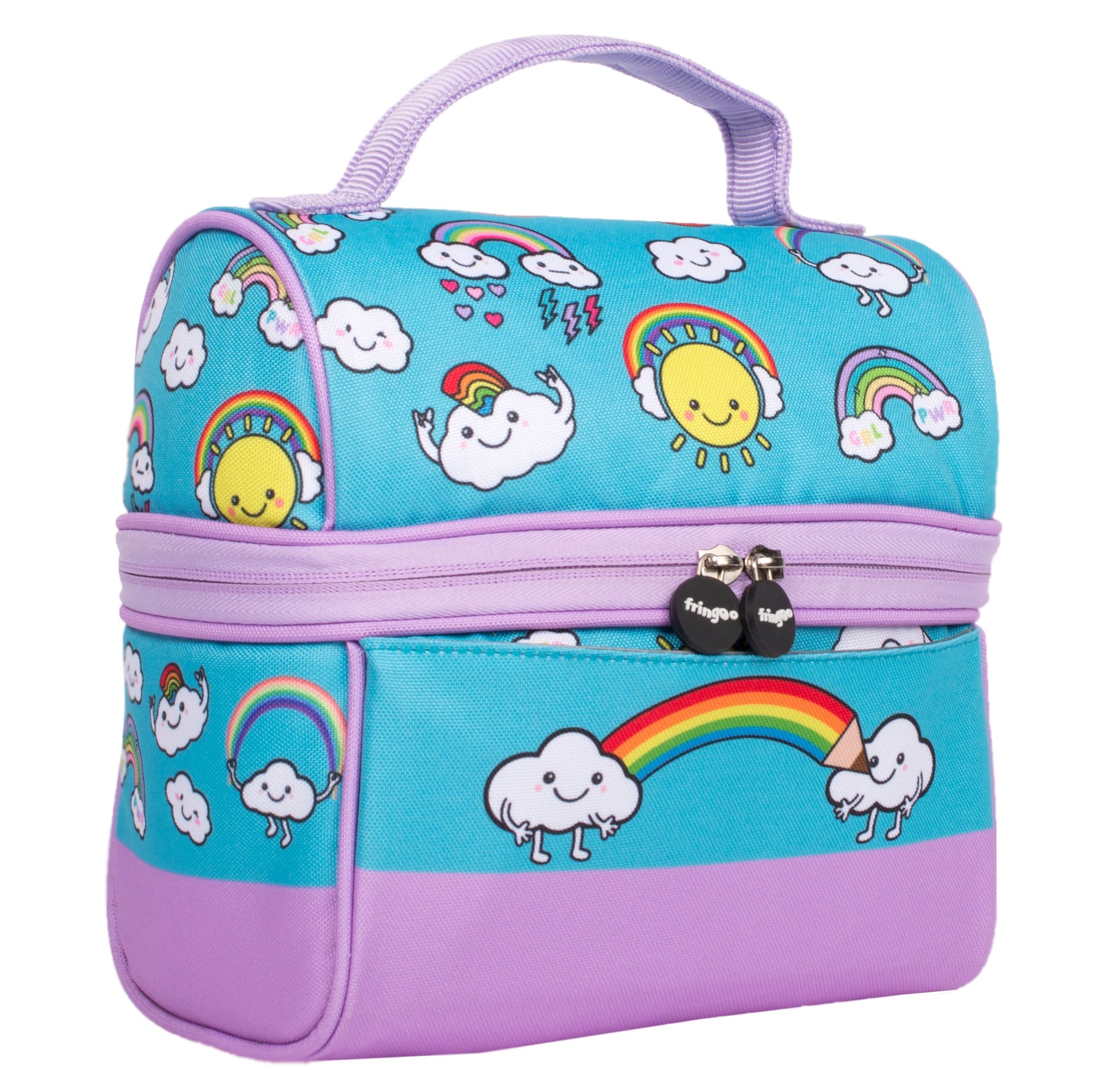Retro sac repas arc-en-ciel World