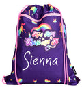 Sac à cordon – violet licorne