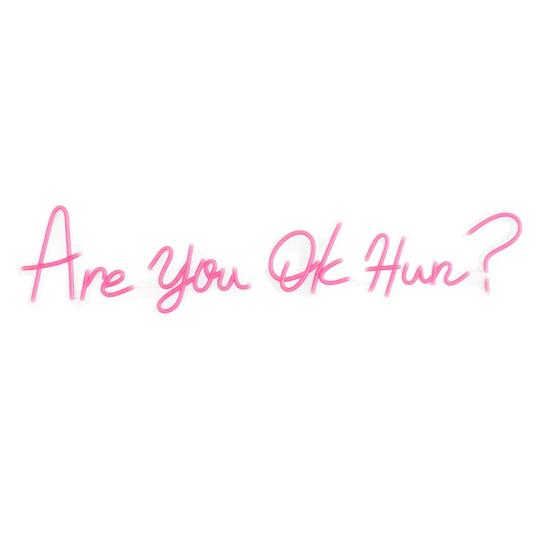 Neon Wall Art Are You OK Hun?