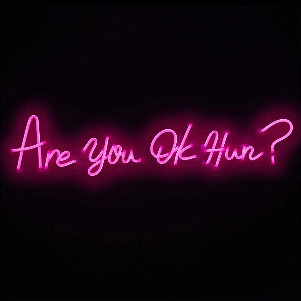 Neon Wall Art Are You OK Hun?