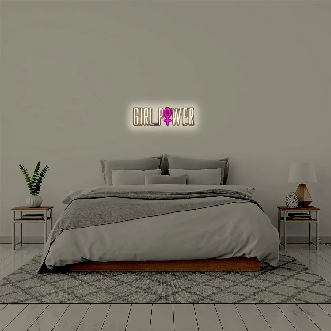 Insegna a Muro Neon Girl Power