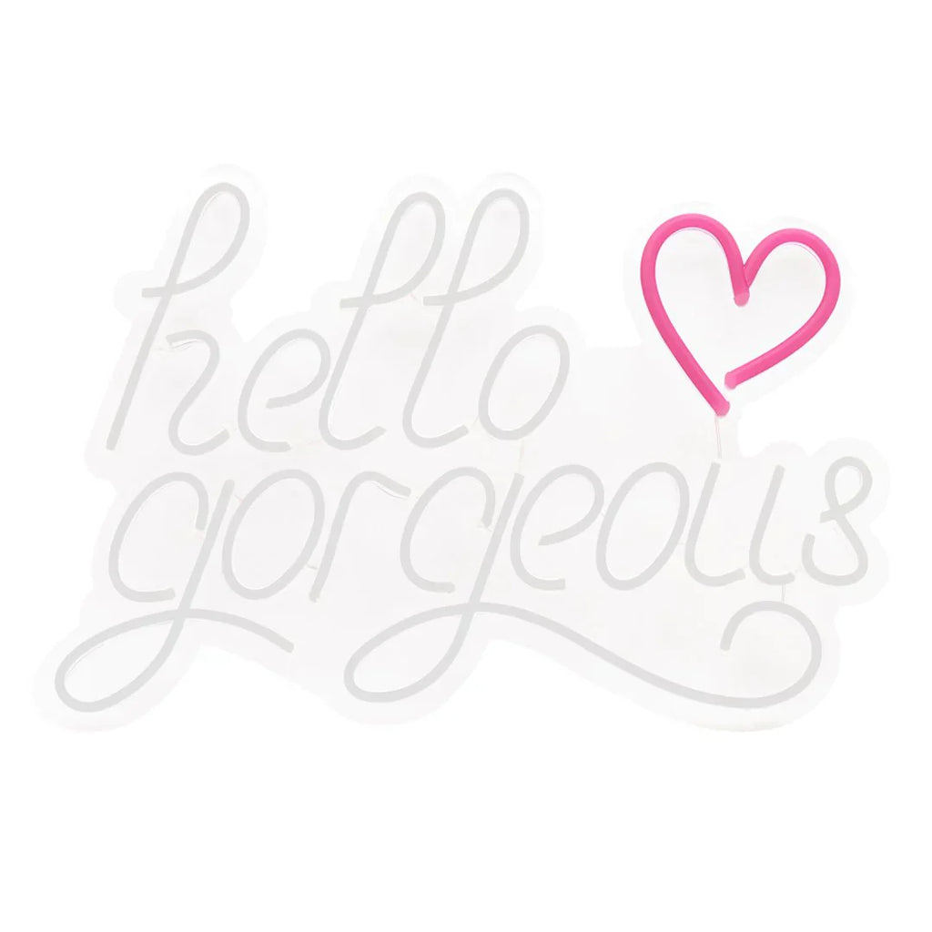 Insegna Neon Hello Gorgeous
