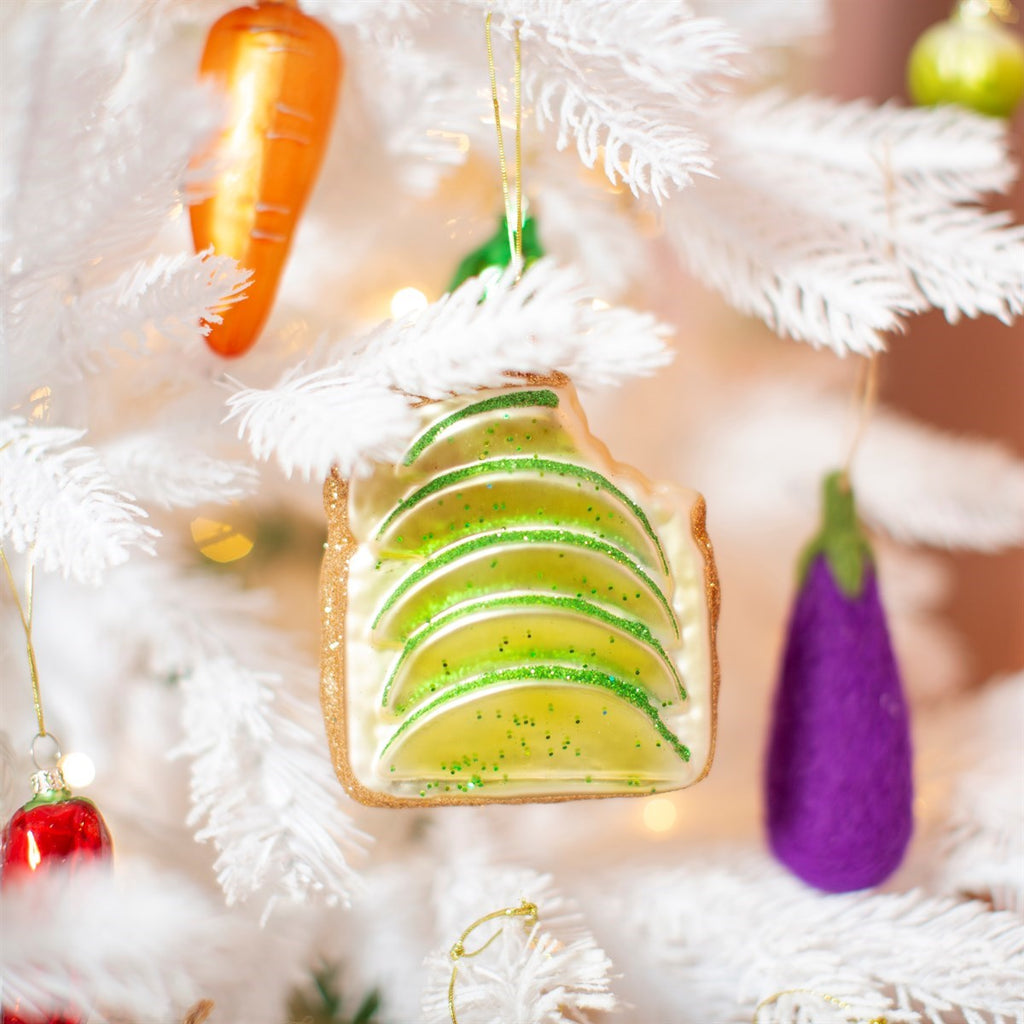 Boule de Noël Tartine à l'avocat