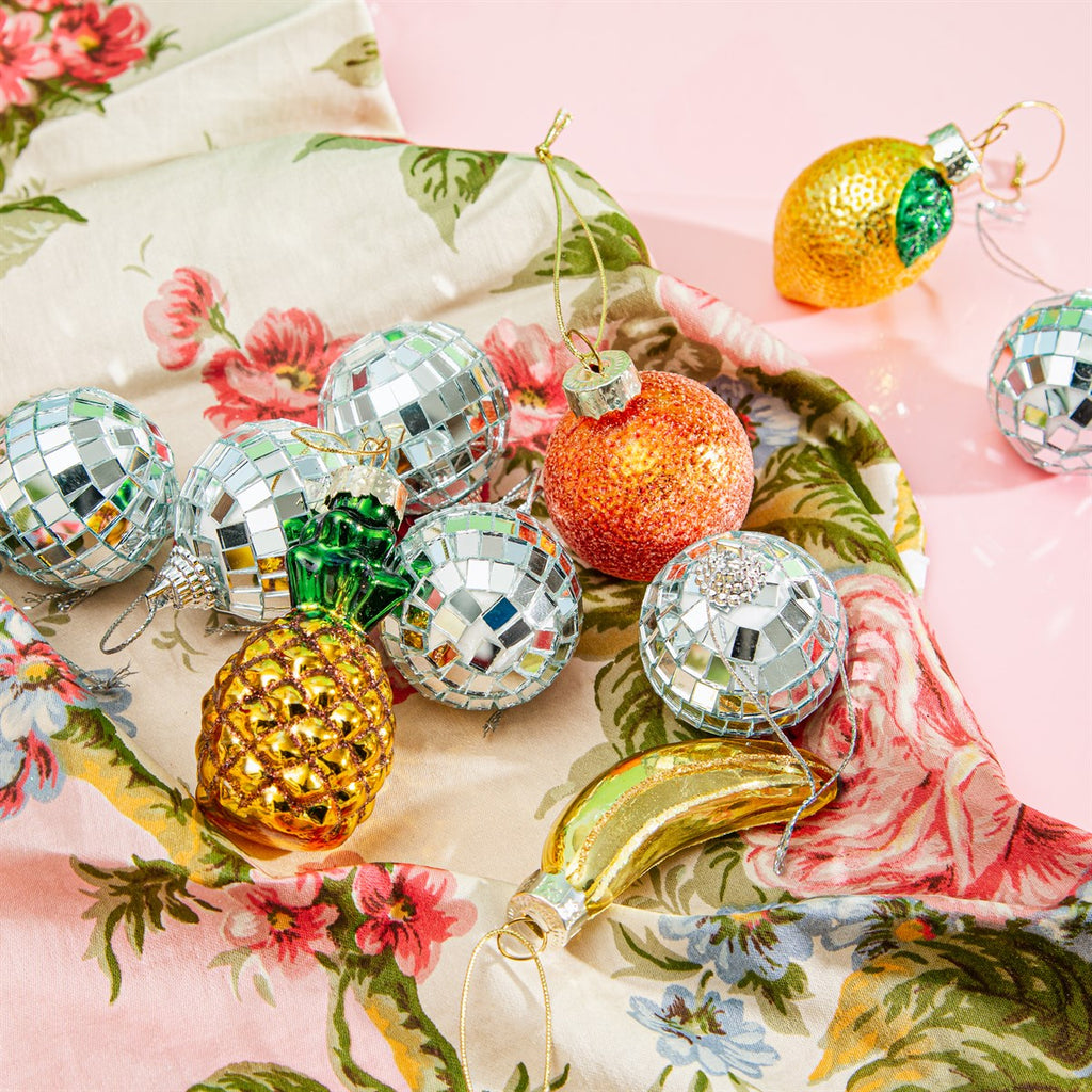 Mini Boule de Noël à facettes 6-Pack