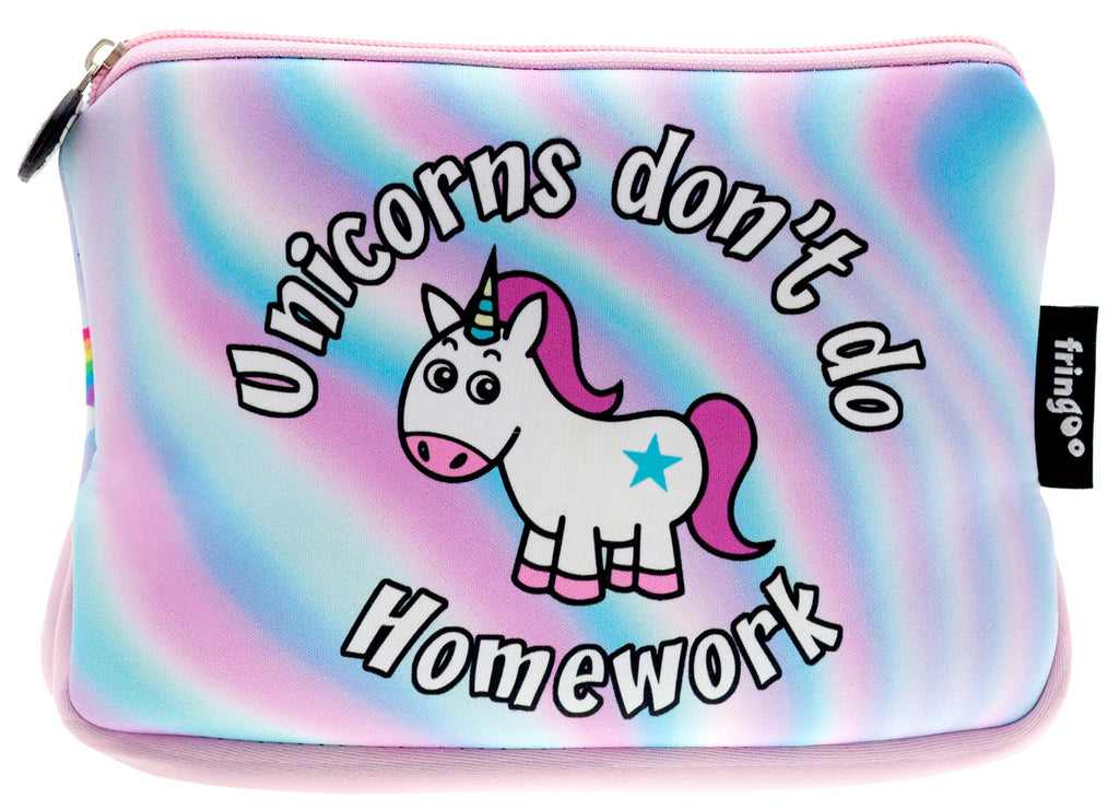 Grande trousse scolaire – licorne « Homework »