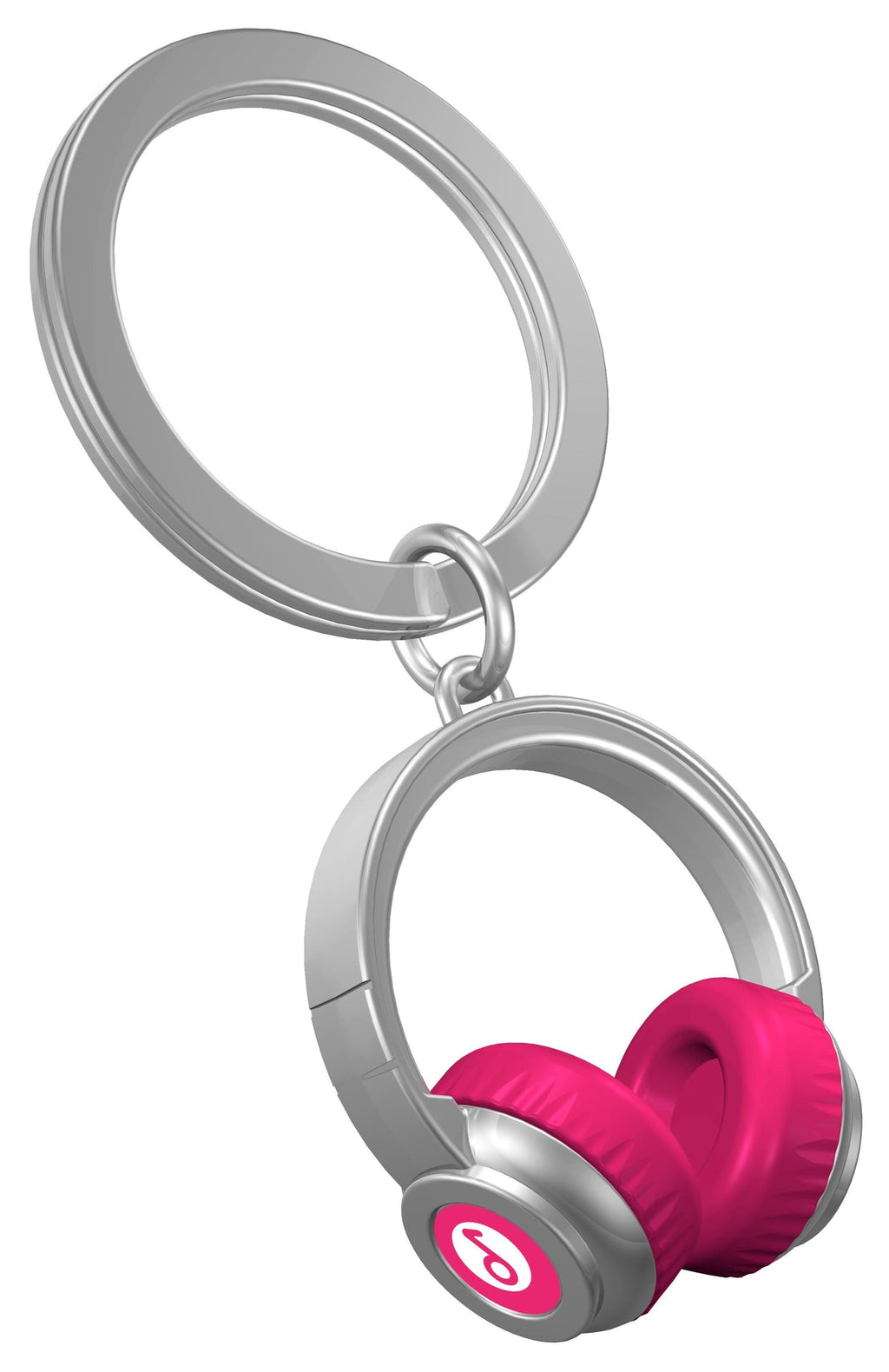 Llavero de auriculares rosa