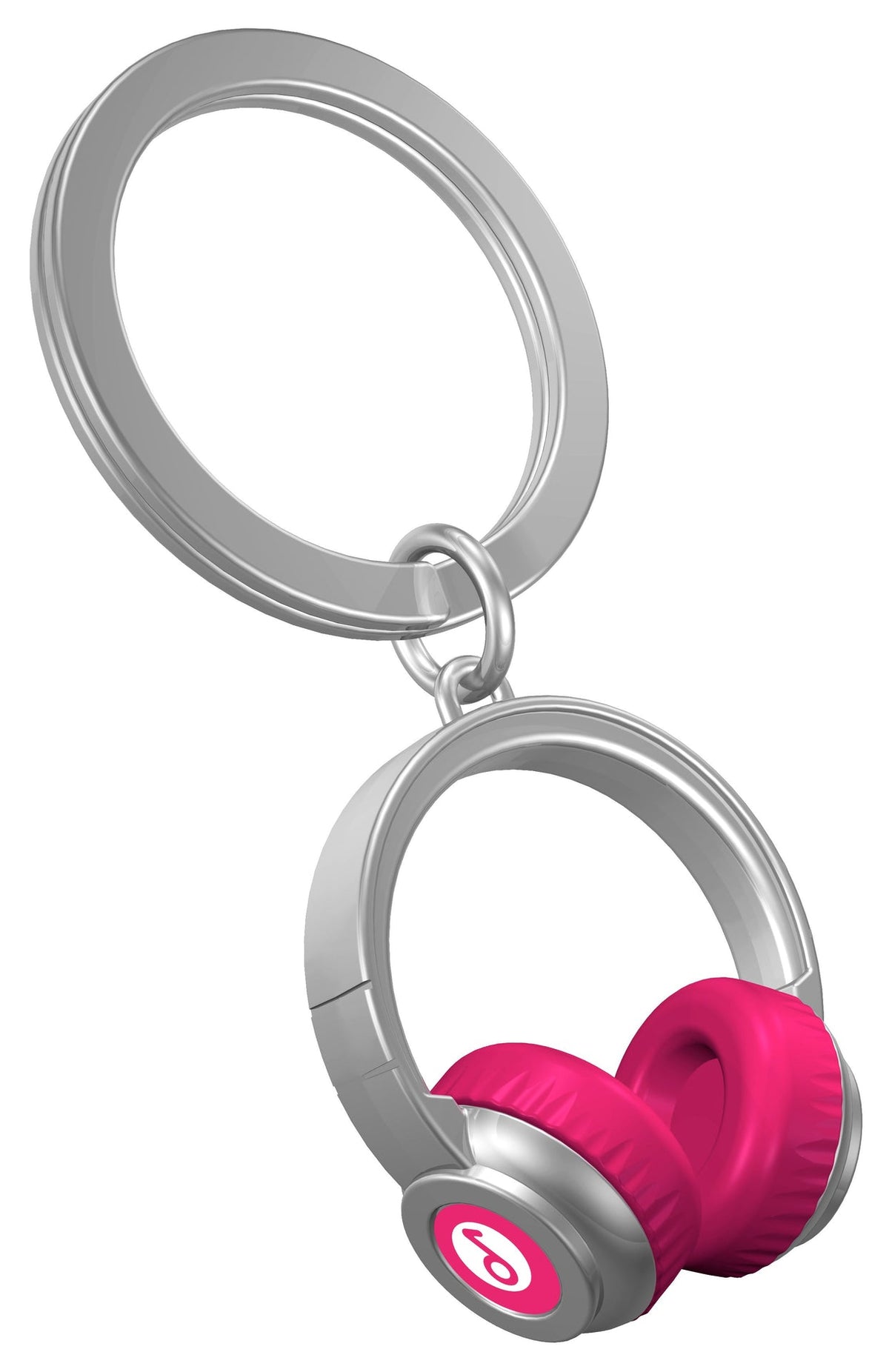 Llavero de auriculares rosa