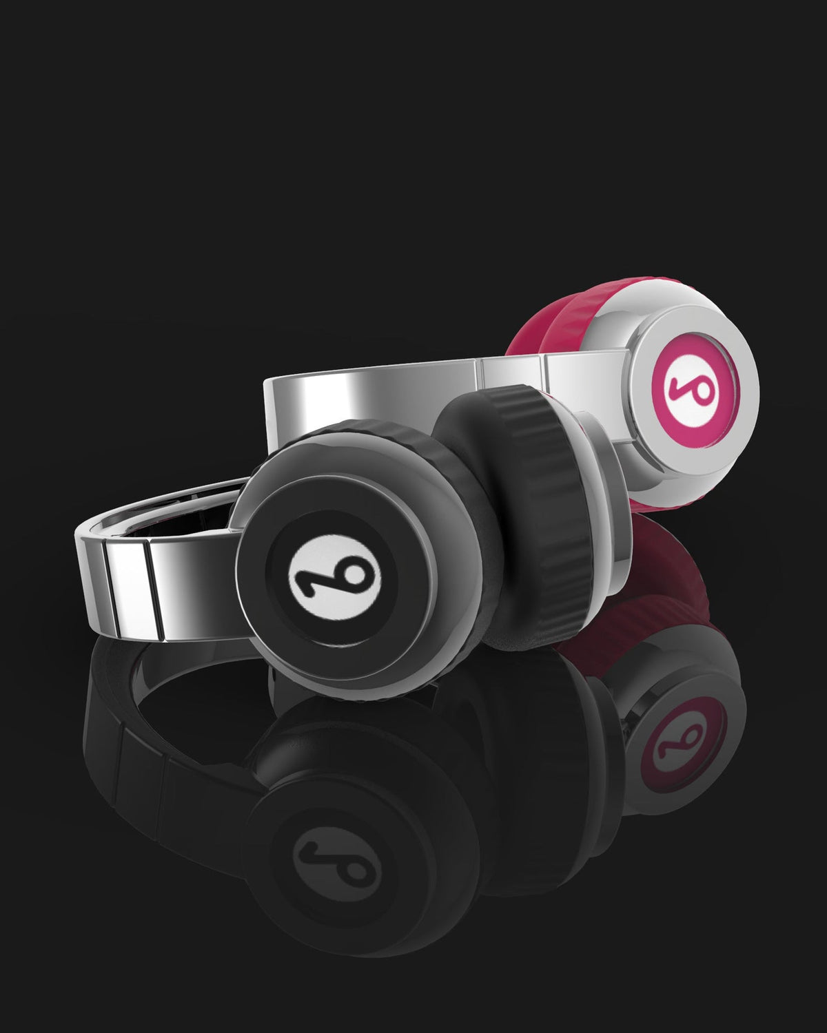 Llavero de auriculares rosa