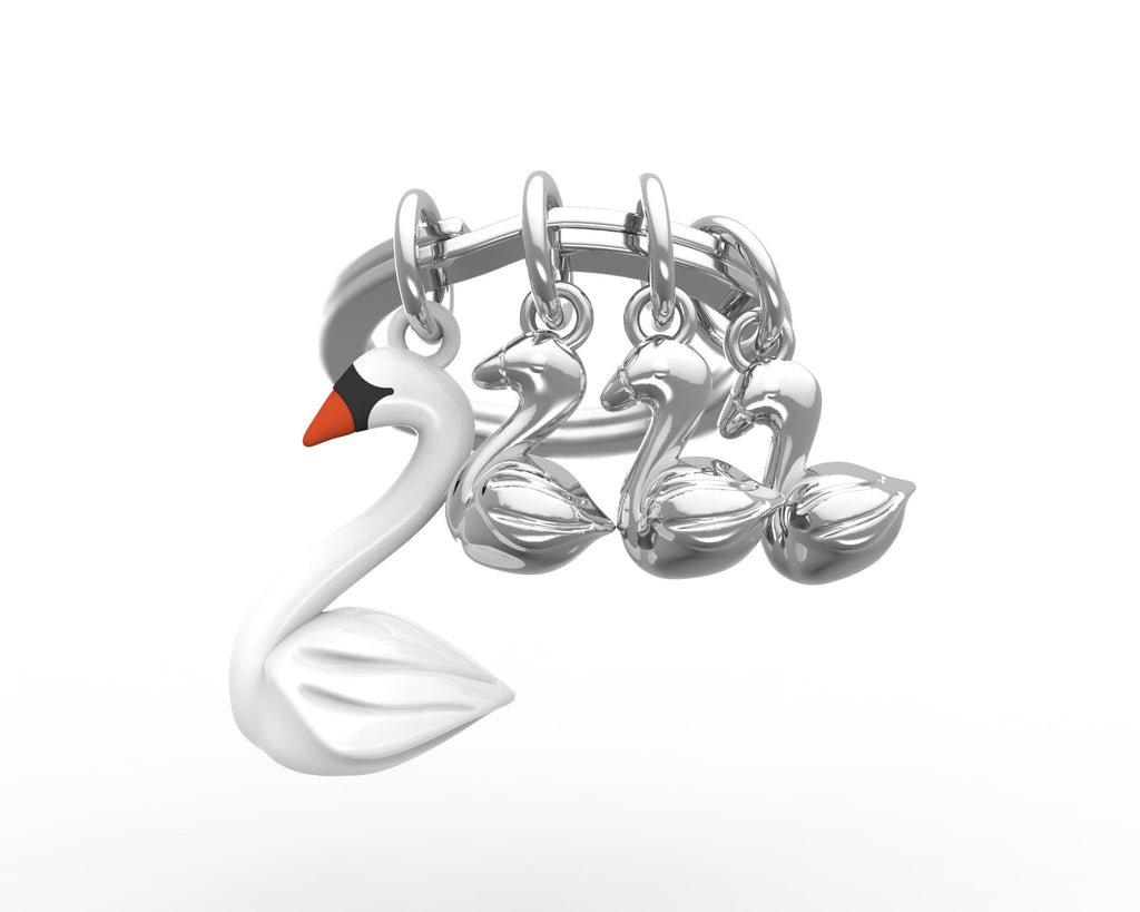 Llavero Familia de Cisnes