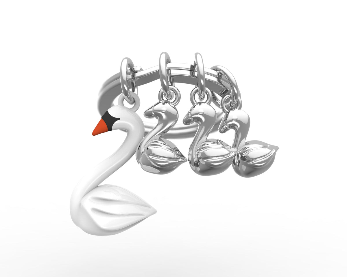 Llavero Familia de Cisnes