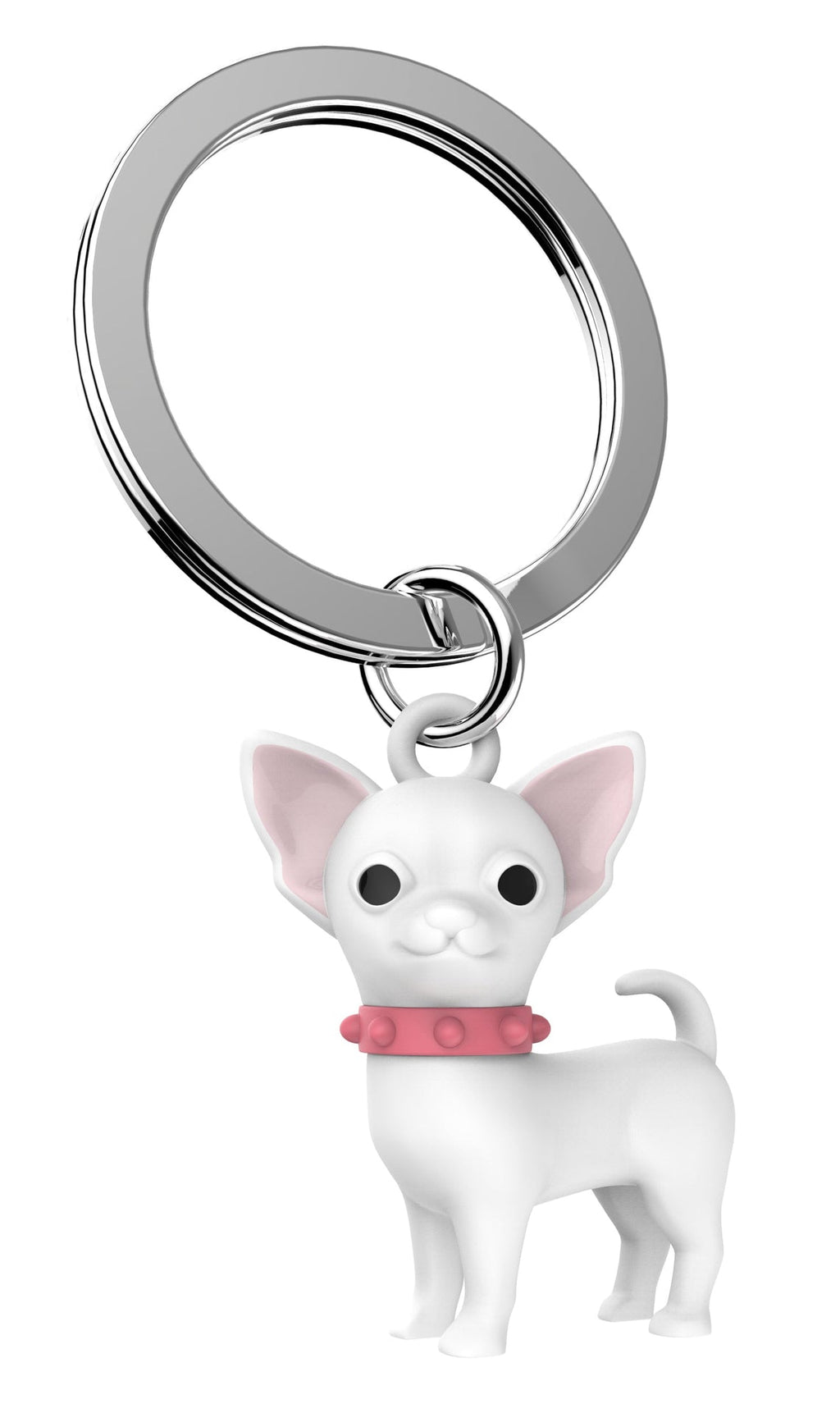 Porte-clés Chihuahua Blanc