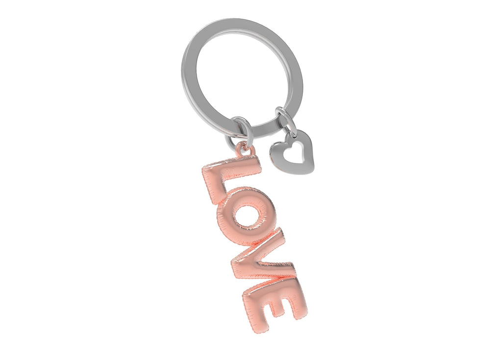 Llavero Love Globo Inflable Rosa