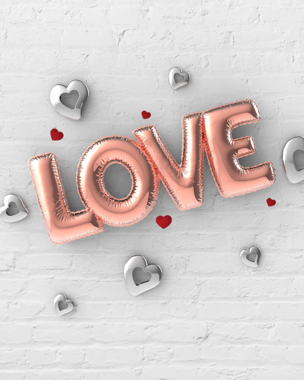 Llavero Love Globo Inflable Rosa