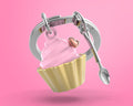 Portachiavi Cupcake Rosa
