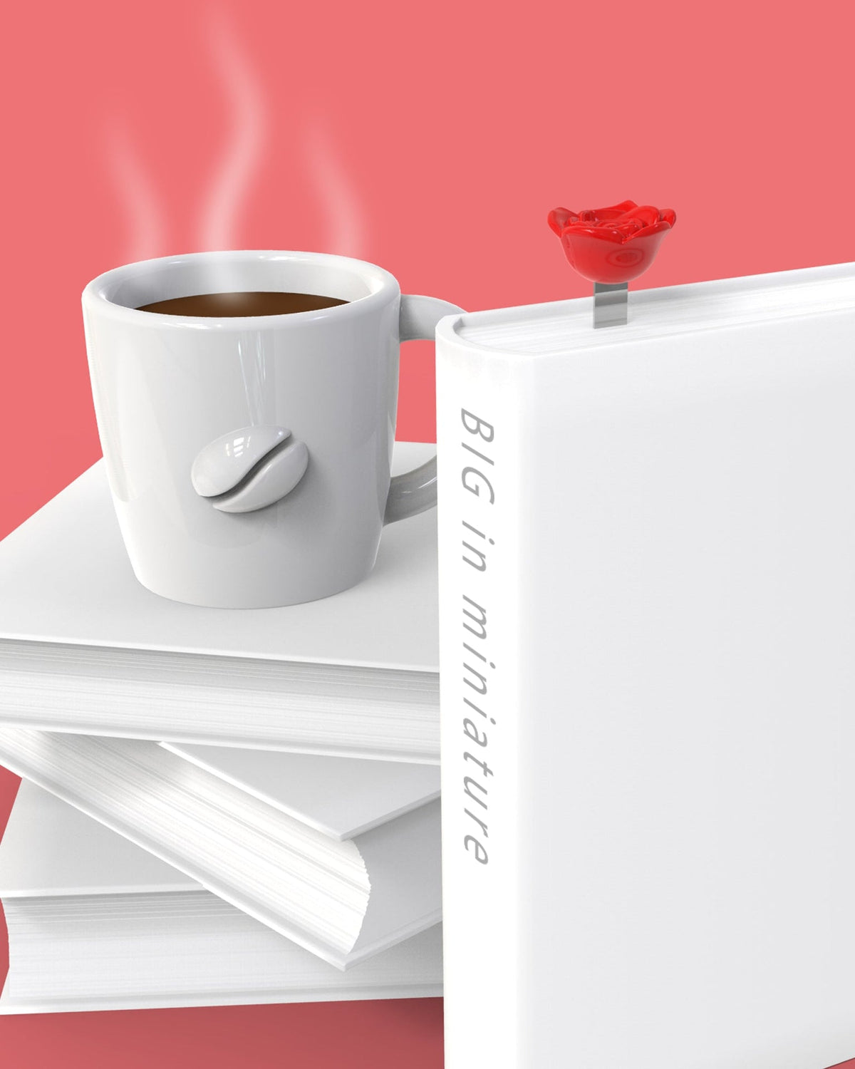 Marque Page Rose Rouge