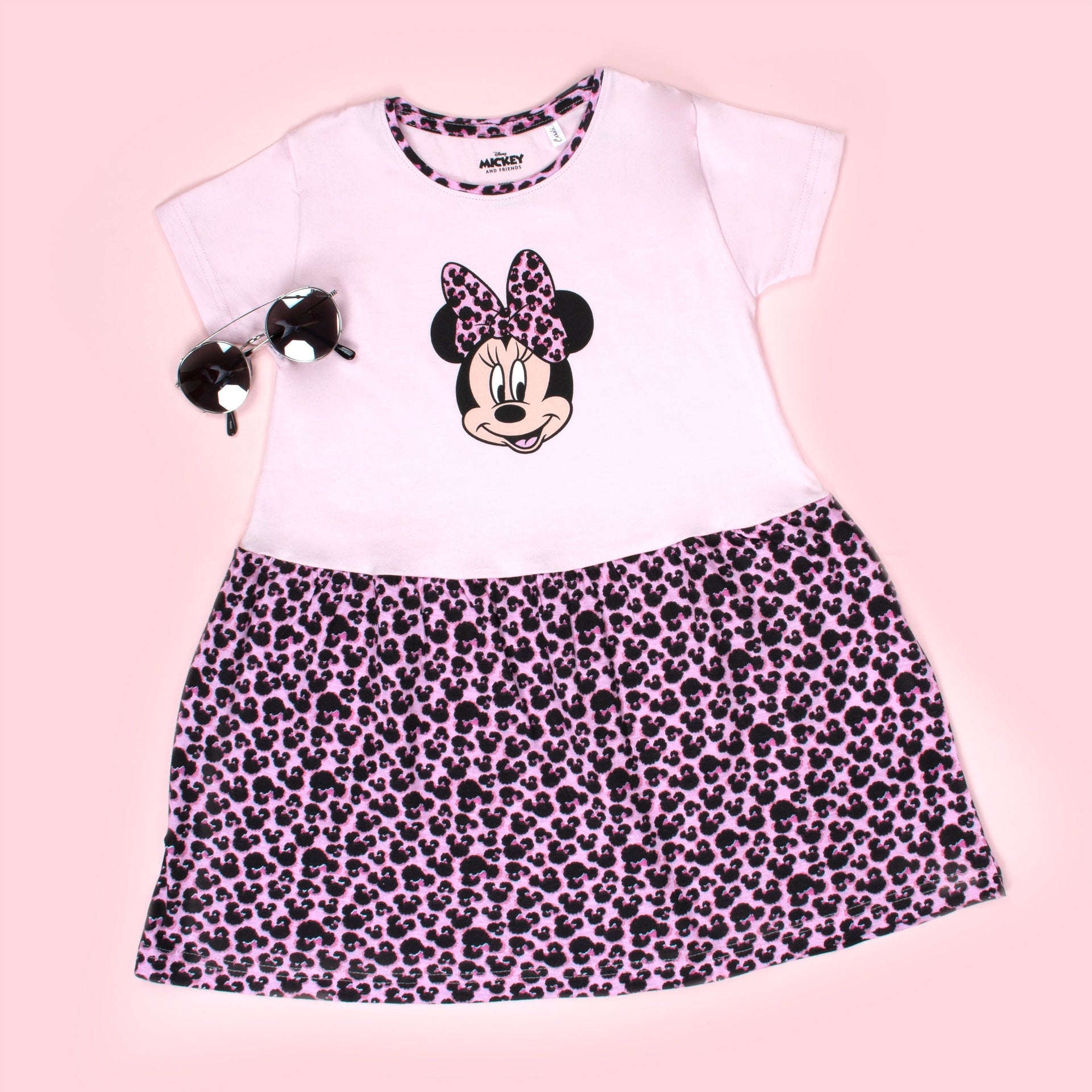 Robe – Disney Minnie Mouse Dress – rose Leopard
