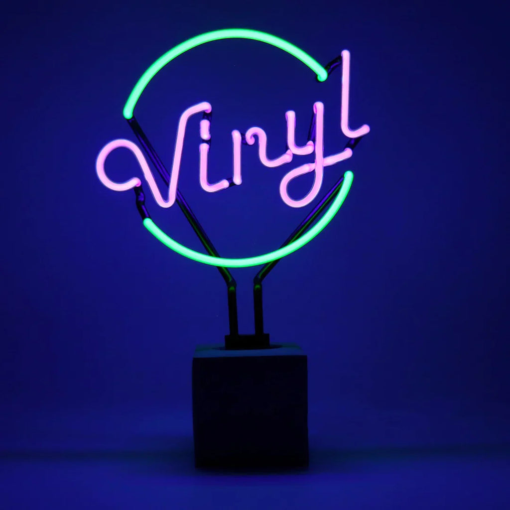Lampada al neon in vinile verde