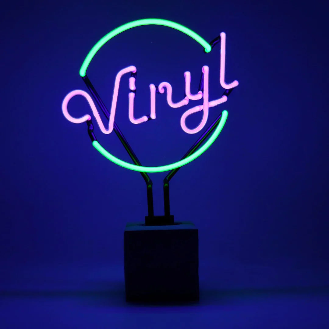 Lampada al neon in vinile verde