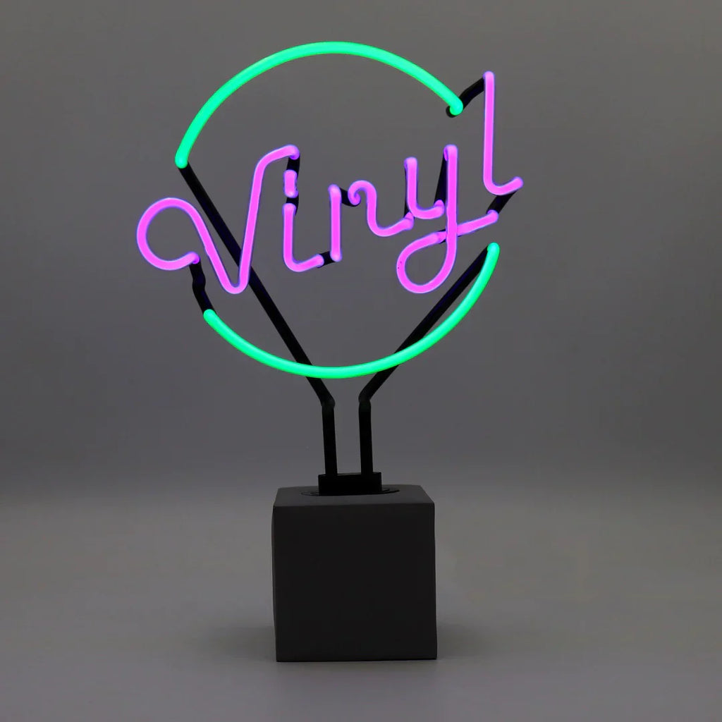 Lampada al neon in vinile verde