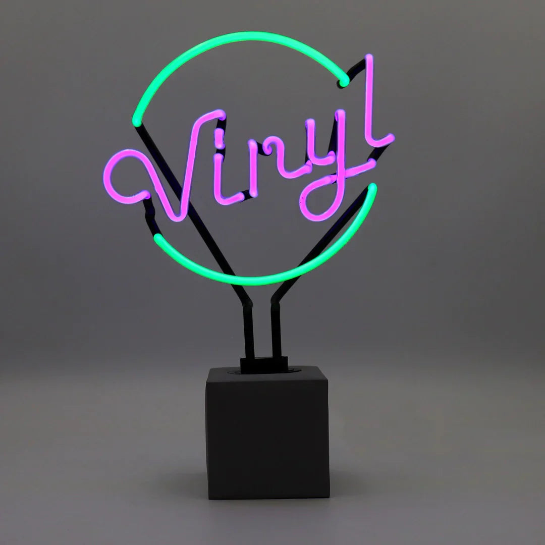 Lampada al neon in vinile verde