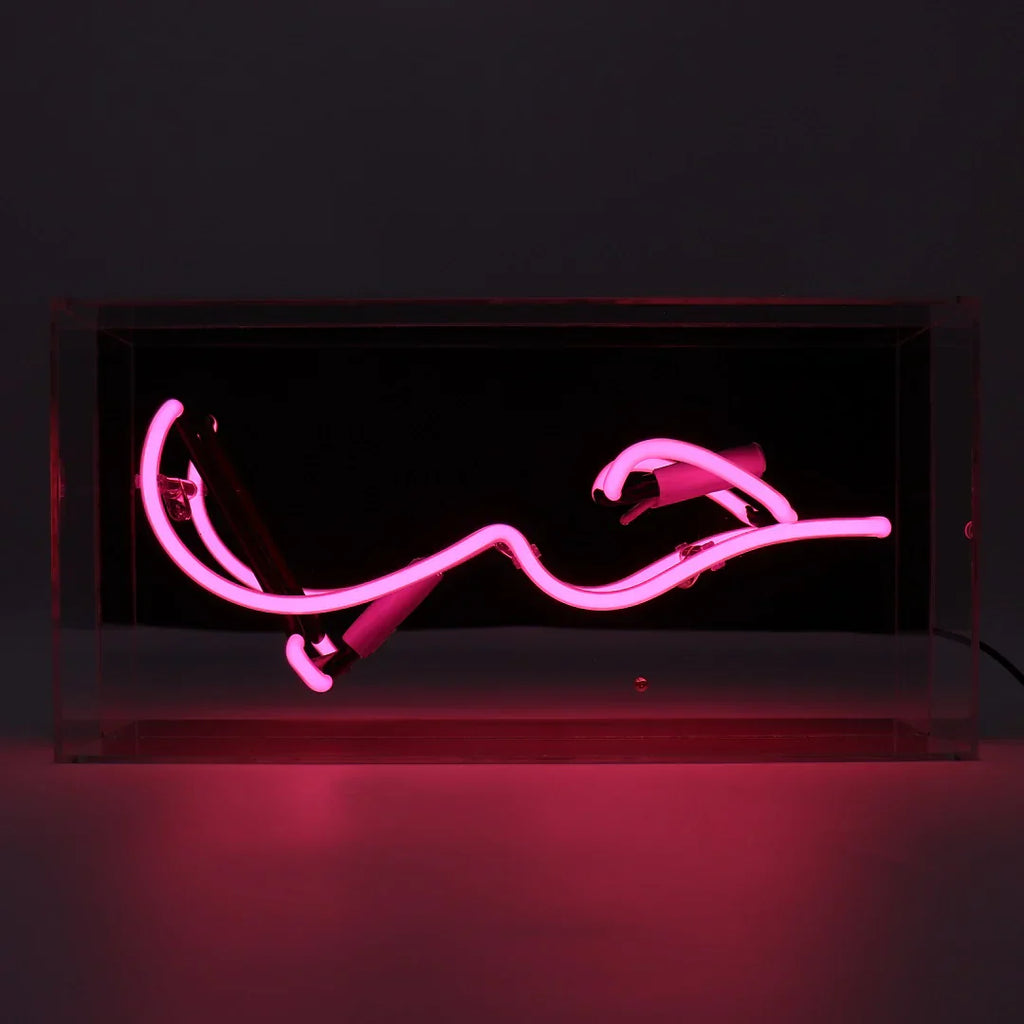 Insegna al neon 'HUB' (Amore in arabo)