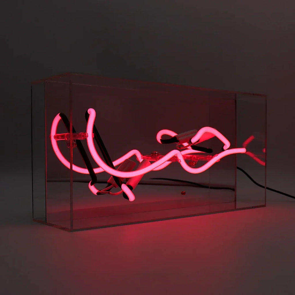 Insegna al neon 'HUB' (Amore in arabo)