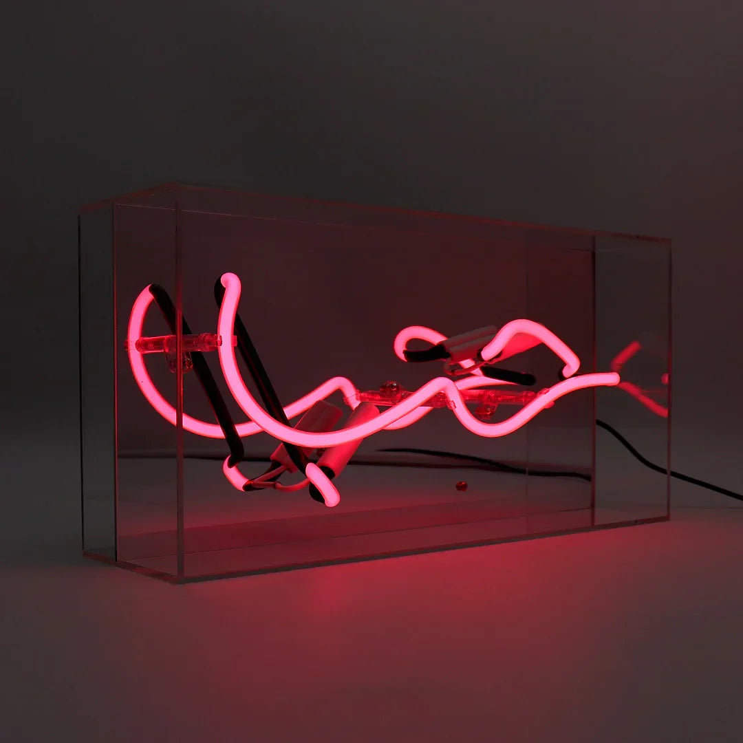 Insegna al neon 'HUB' (Amore in arabo)
