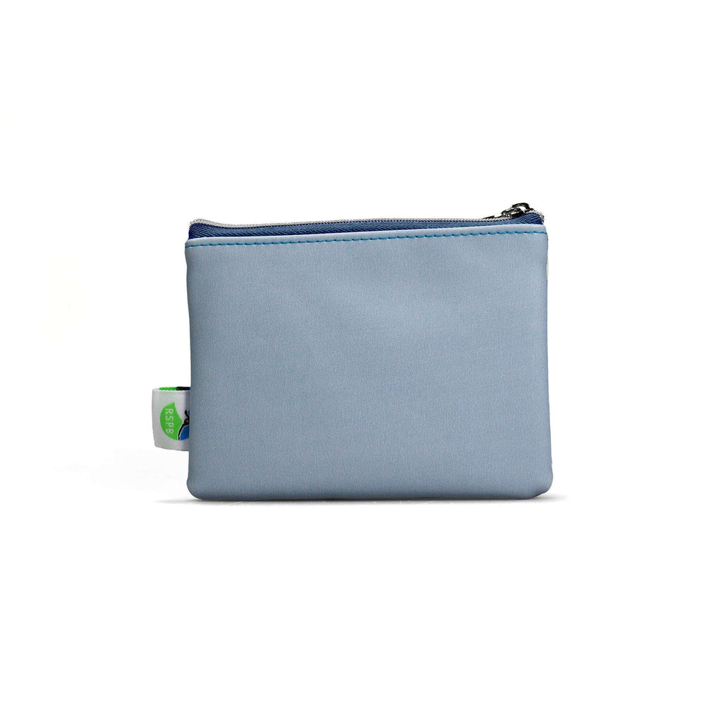 RSPB purse - blue puffin 9 cm x 13 cm
