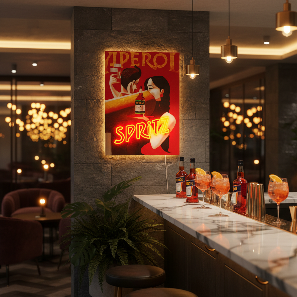 Piccolo Dipinto Murale (Neon LED) - Spritz