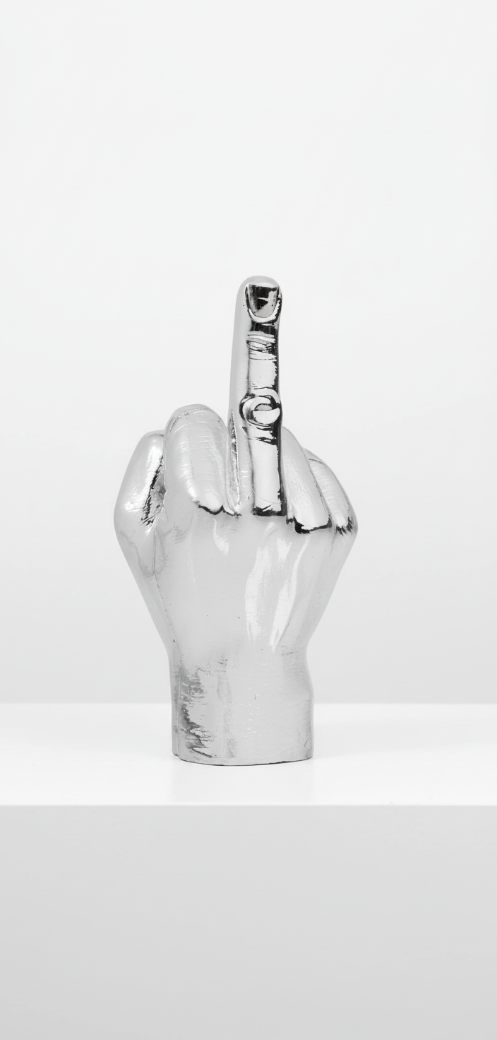 Porte Photo Magnétique Main F**k - Argenté Bitten – Objet déco original