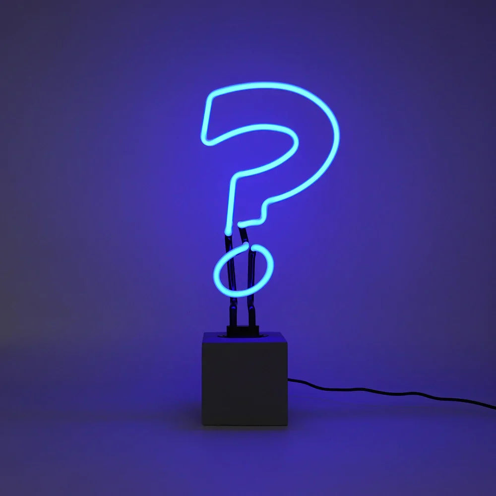 Lampada al neon Punto interrogativo