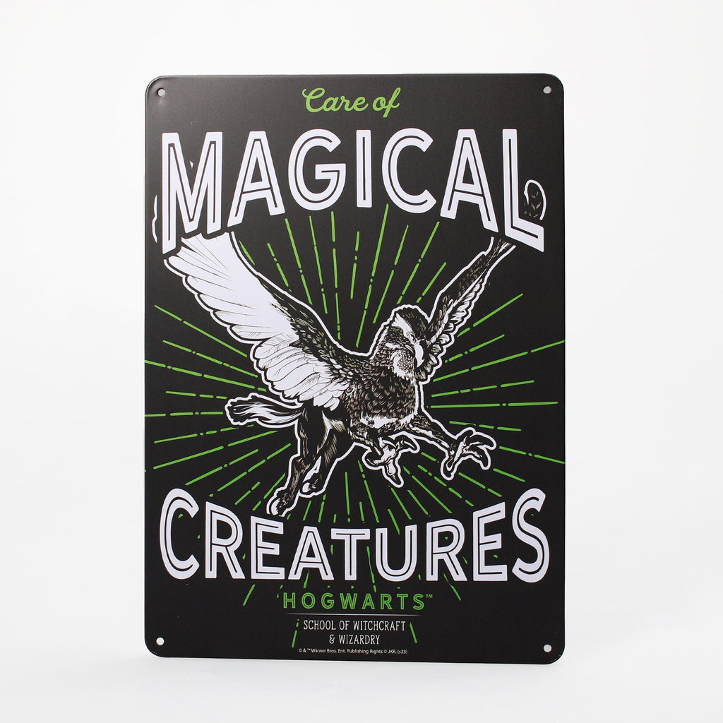 Harry Potter Decorative Metal Plaque - A5 Magical Creatures