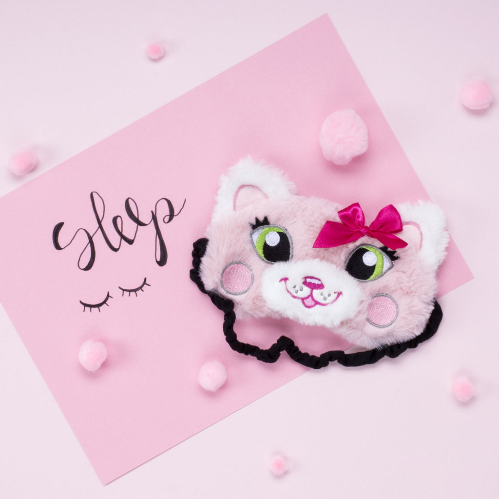 Masque de sommeil – rose chat