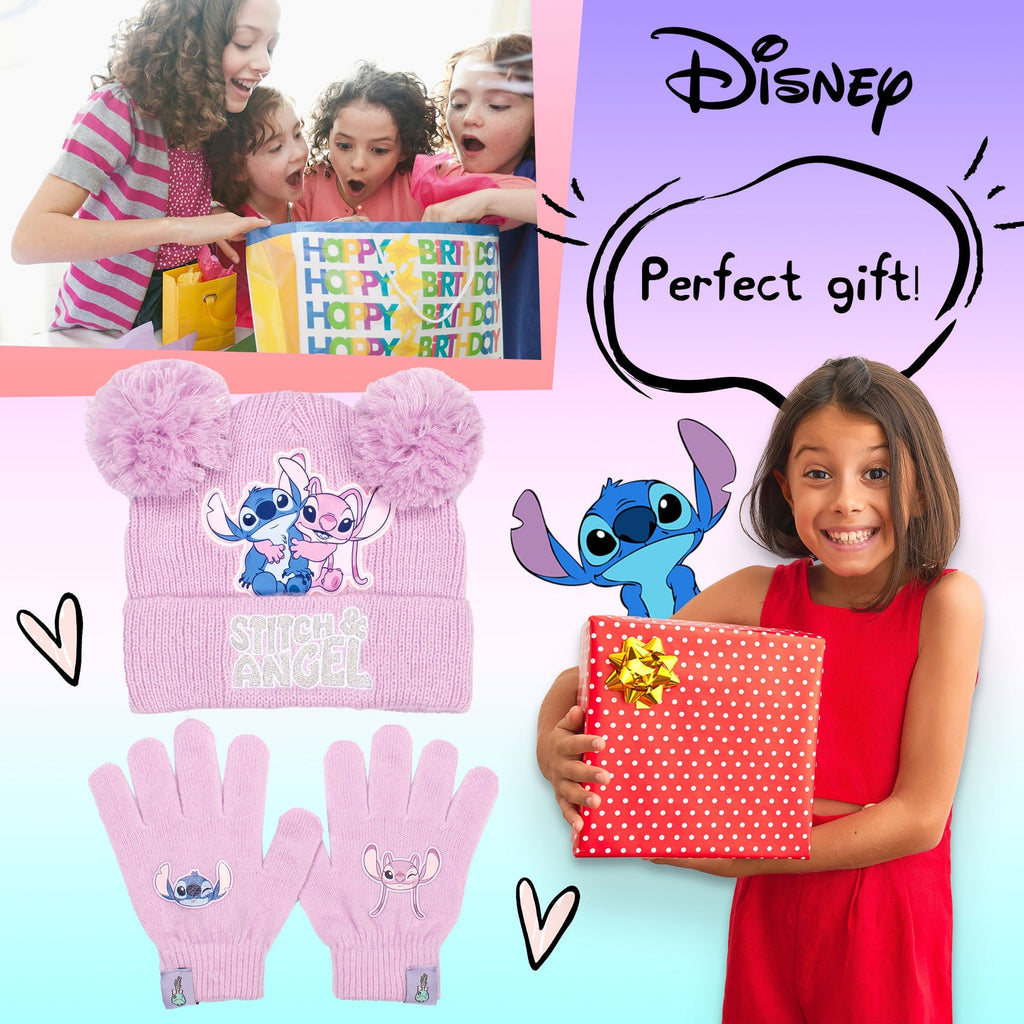 Ensemble bonnet et gants – Disney Lilo & Stitch Winter Set for Girls