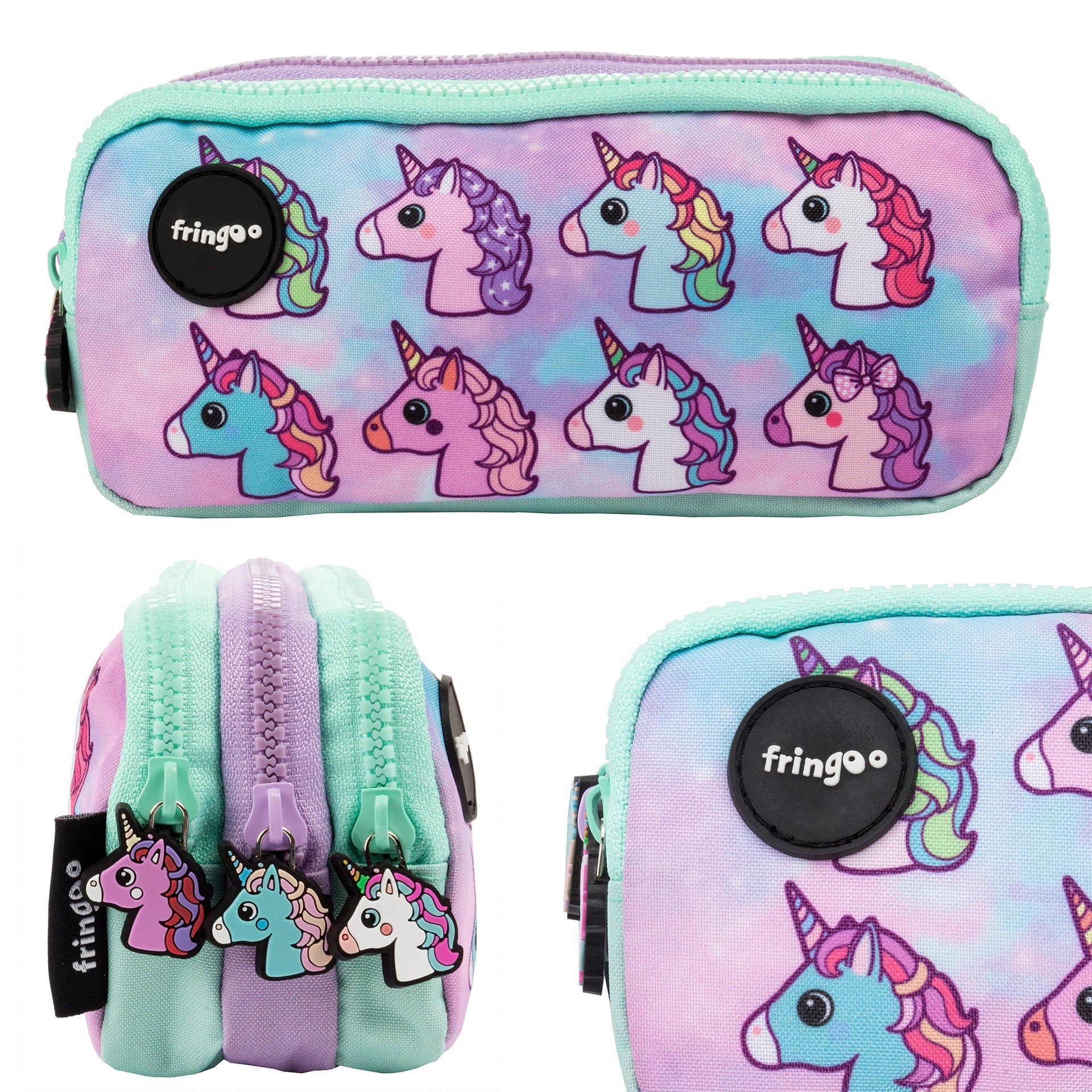 Trousse scolaire – Pastel licorne