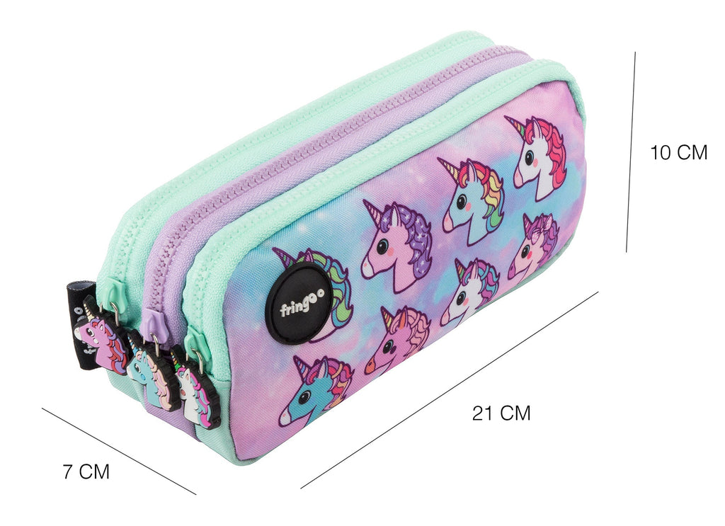 Trousse scolaire – Pastel licorne