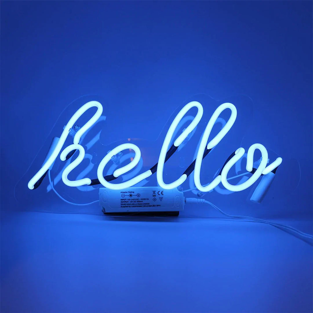 Insegna al Neon - Hello Blu
