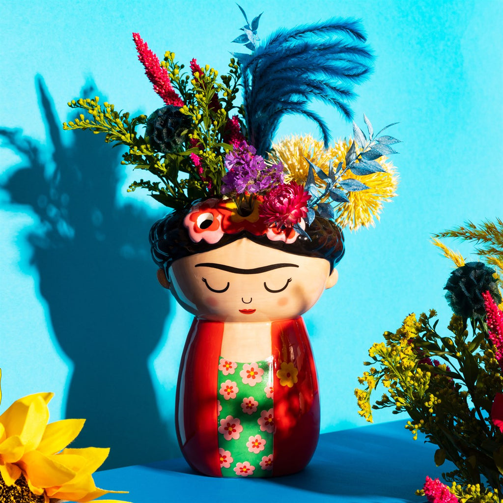 Jardinière murale Frida Kahlo rouge