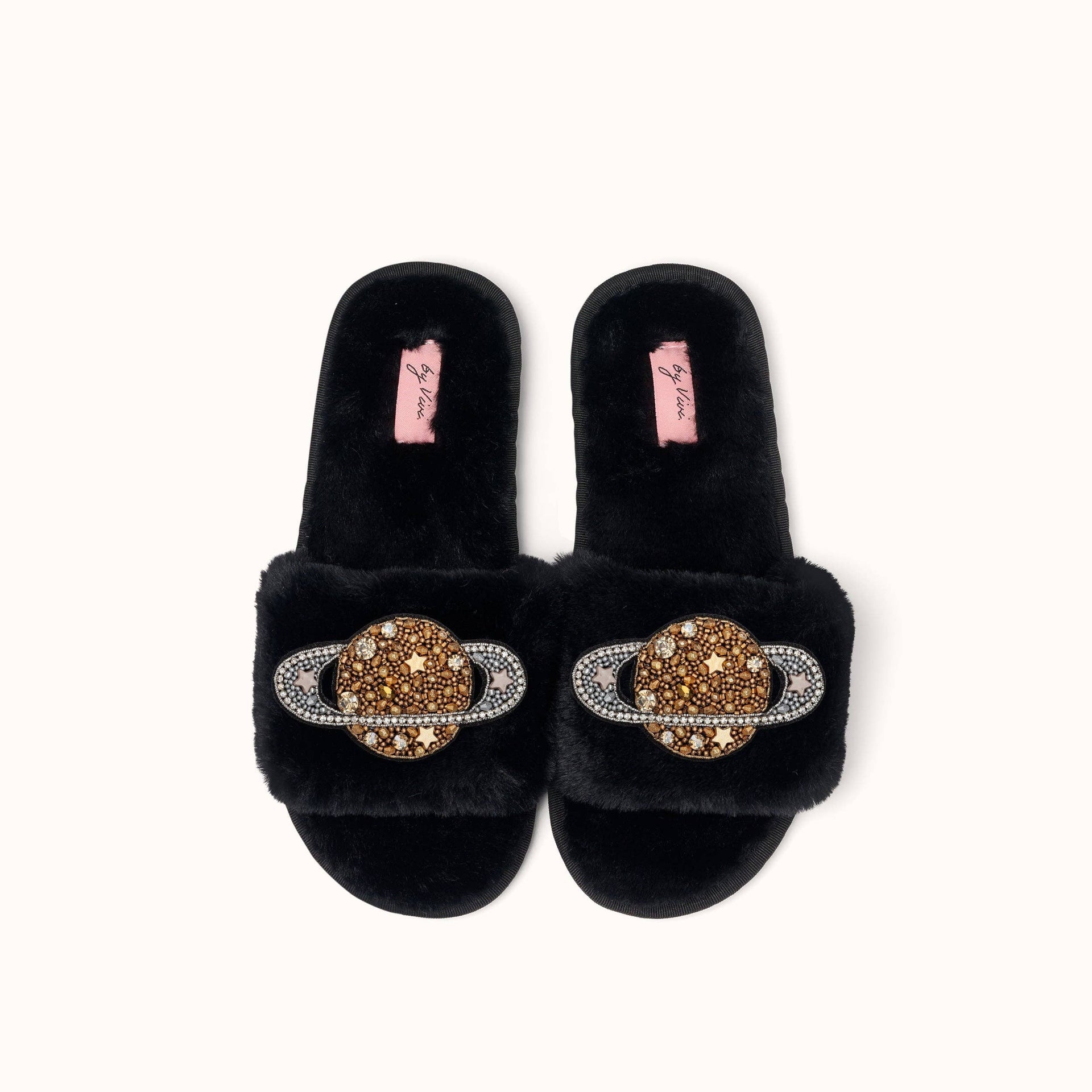 Paire de broches pour Chaussons - Saturne