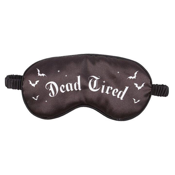 "Dead Tired" Goth Satin Sleep Mask