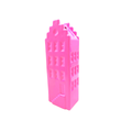 Vaso di fiori - Vaso decorativo - Ceramica - Rosa neon - 7,5x6x23 cm