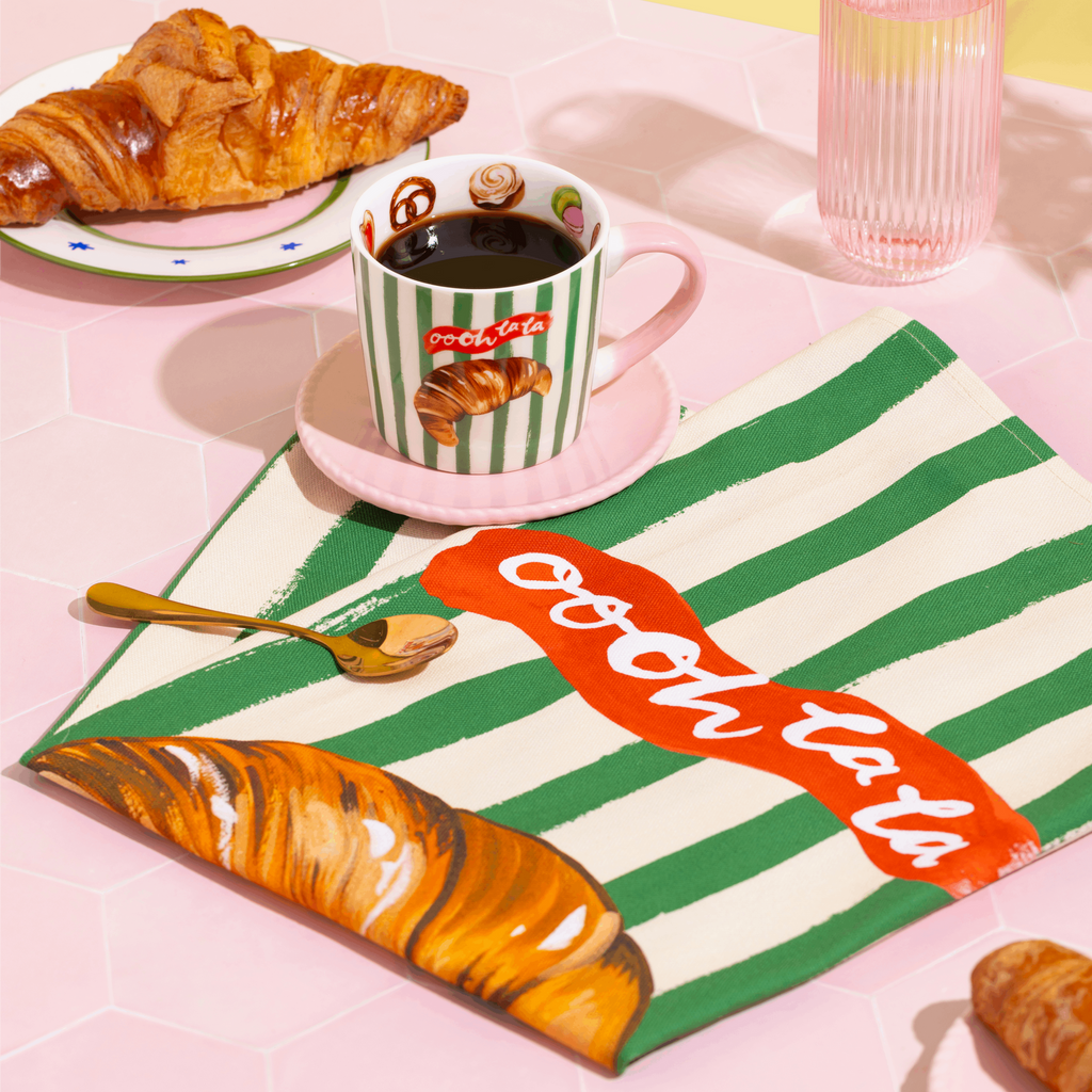 Oooh La La Serviette de Cuisine Croissant
