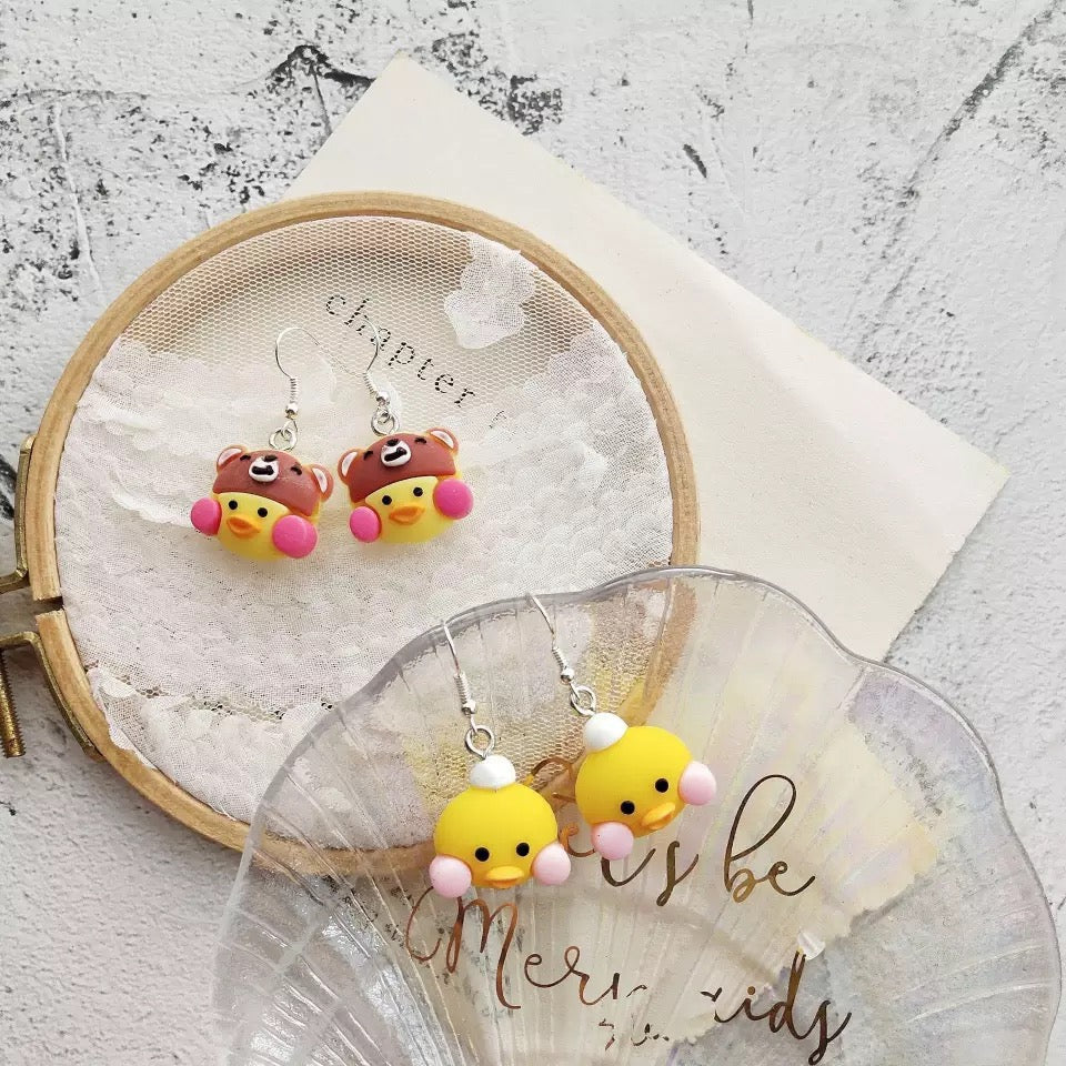 Boucles d'Oreilles Canard LaLaFanFan