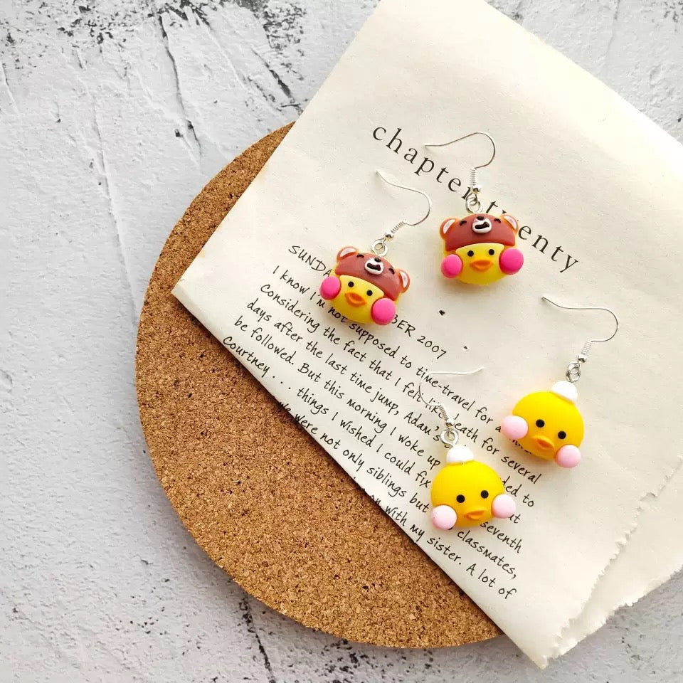 Boucles d'Oreilles Canard LaLaFanFan