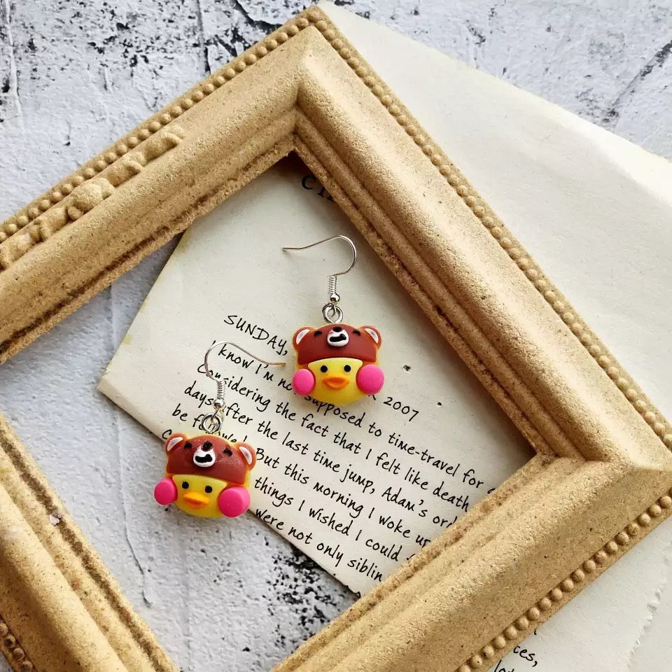 Boucles d'Oreilles Canard LaLaFanFan